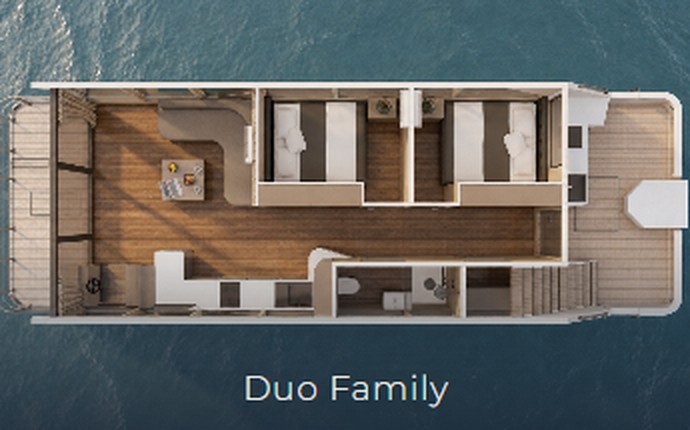Grundriss-Ansicht von oben: DESIDUS-Modell Duo Family